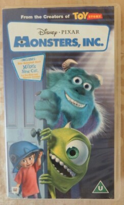 Monsters Inc Mikes new car Animated VHS Video Cassette film | eBay