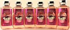 QTY 6 - Bath & Body Works TWISTED PEPPERMINT Body Wash Shower Gel Shampoo 10oz