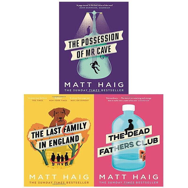 Matt Haig 3 Books Collection Set Dead Fathers Club,Last Family in England,Posses