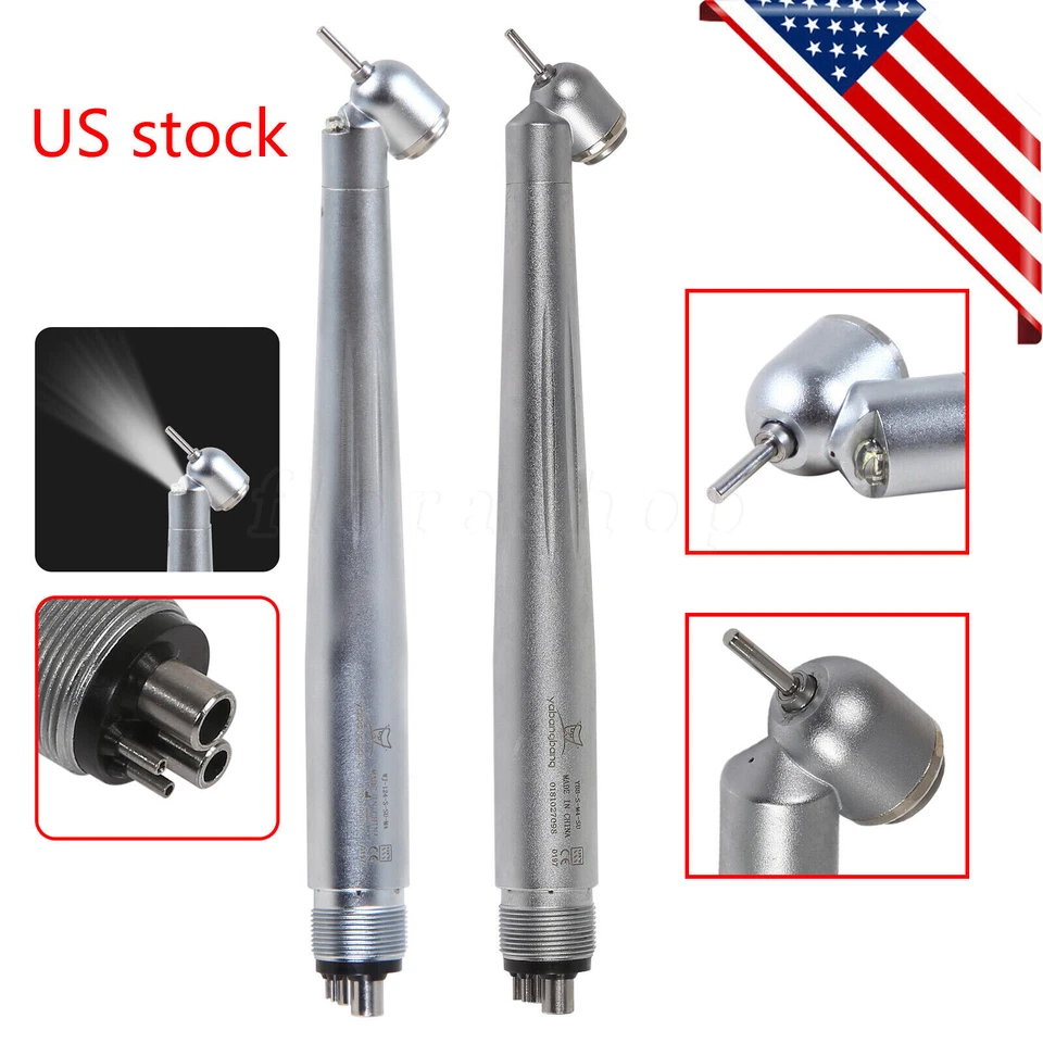 Yabangbang dental 45 graus cirúrgico alta velocidade peça de mão botão (LED) 4-H - Imagem 2 de 4