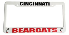 Cincinnati Bearcats License Tag Frame Plastic Plate College Gear NCAA Team Gifts