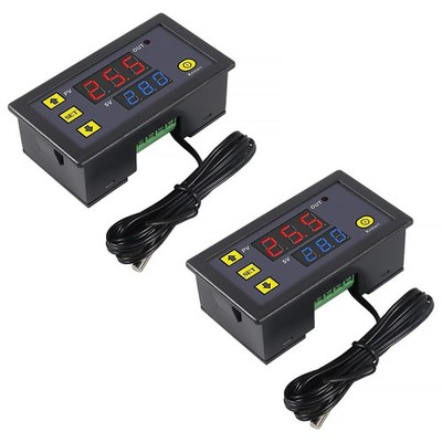 Coliao 2pcs Digital Temperature Controller W3230 LED DC 12V