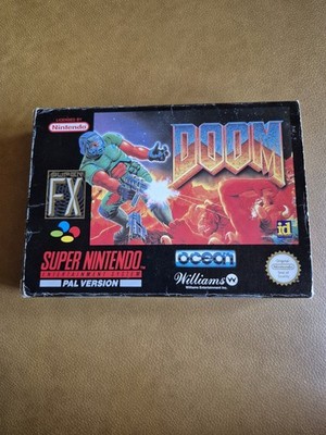  SNES Super Nintendo Doom mit OVP und  Anleitung UKV