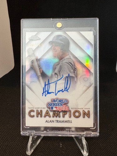 Alan Trammell #WSC-AT 2025 Topps Chrome World Series Champion Autograph card