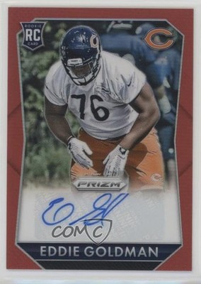 2015 Panini Prizm Rookie Signatures Red /299 Eddie Goldman #RS-EG Auto RC 1m8