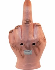 Middle Finger Funny Head Mask Costume Party Prop Adult Middle Finger Mask