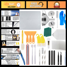 52 Pcs 3D Printing Resin Tool Kit - Stainless Steel Filter, Silicone Pad, Scrape