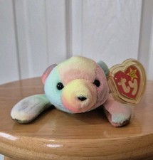 Sammy the Bear Tie Dye - Beanie Babies Ty Original Baby - Retired 1998 Vintage