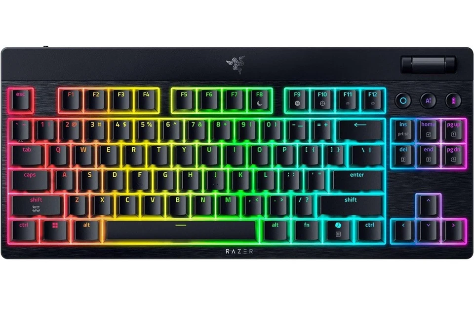 Razer BlackWidow V4 Low-profile Tenkeyless HyperSpeed Wireless Mechanical Gaming - Image 2 of 3