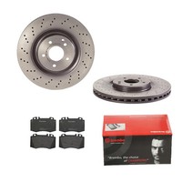 Brembo Bremsscheiben Ø345MM + BremsbelÄGe Vorne FÜR MERCEDES-BENZ CLK