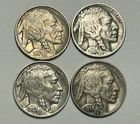 1913 TY 1 AU, 1916 VG-F, 1929 XF-AU AND 1934 D XF BUFFALO NICKEL