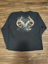 Realtree T Shirt Mens Longsleeve Graphic Tee Hunting Outdoors X-Large