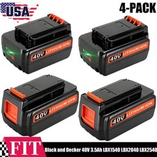 4 40V 3.5Ah Battery for Black and Decker 40 Volt Lithium LBX2040 LBXR36 LBX1540