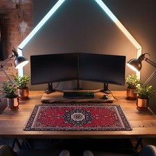 Large Persian Rug Print XL/XXL Gaming Mouse Pad   Water-Resistant with Non-Slip