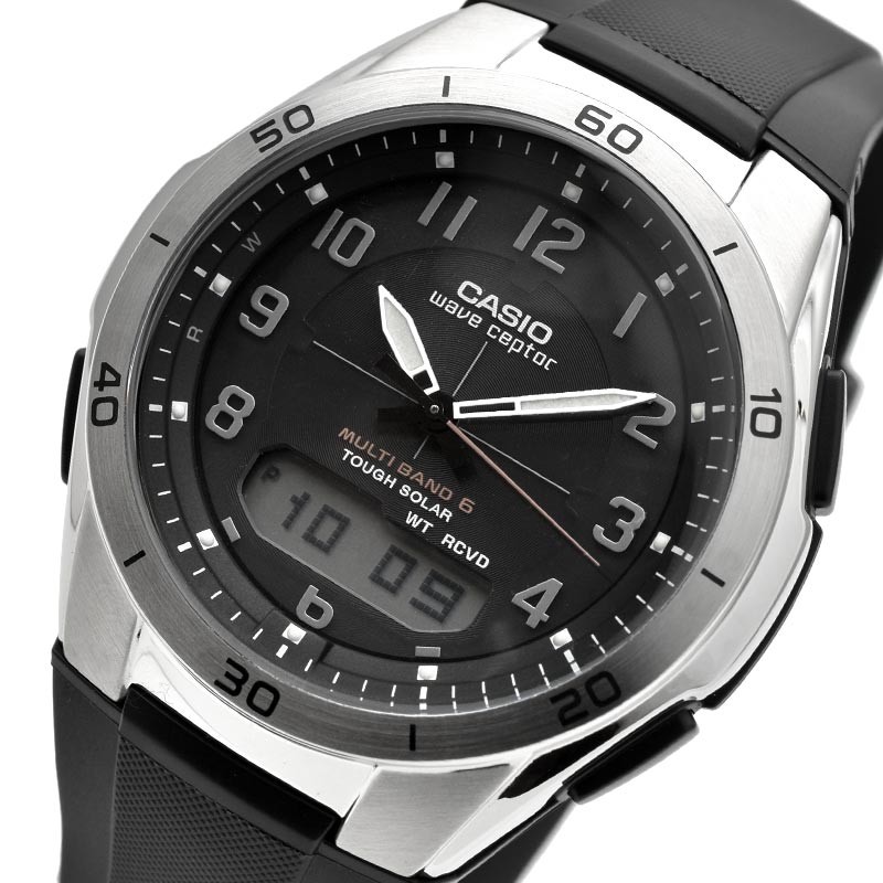 CASIO WAVE CEPTOR WVA-M640-1A2JF Multi Band 6 men Watch in Box New