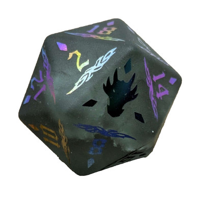Glas Drache DND Würfel Set 7 Stück Premium Polyhedral Würfel TTRPG Geek Nerd Geschenk