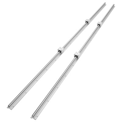 VEVOR 2PCS SBR16 2000mm Linear Guide Rail Slide Rail 4 PCS SBR16UU Bearing Block