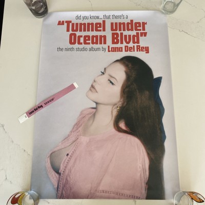 Lana Del Rey Tunnel unter Ozean Blvd Hören Party Poster und Armband! RAR!