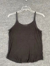 Attention Ribbed Black Tank Top Women’s Large Casual
