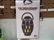 Tiki Torch Speaker - Portable Indoor/Outdoor Bluetooth Speaker with Flame Light