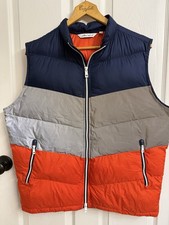 Peter Millar Crown Apes Ski Color Block Puffer Vest Reflective Outdoor Preppy L