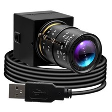 1080P USB Camera with 2.8-12mm Varifocal Lens, 0.01Lux Low Light Webcam H.264