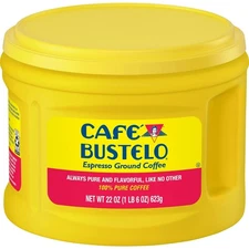 Cafe Bustelo Espresso Ground Coffee, Dark Roast, 22 oz Canister