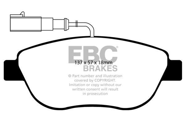 EBC DP21383 BRAKE PAD SET DISC BRAKE Front