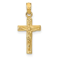 14k Crucifix Pendant K9601