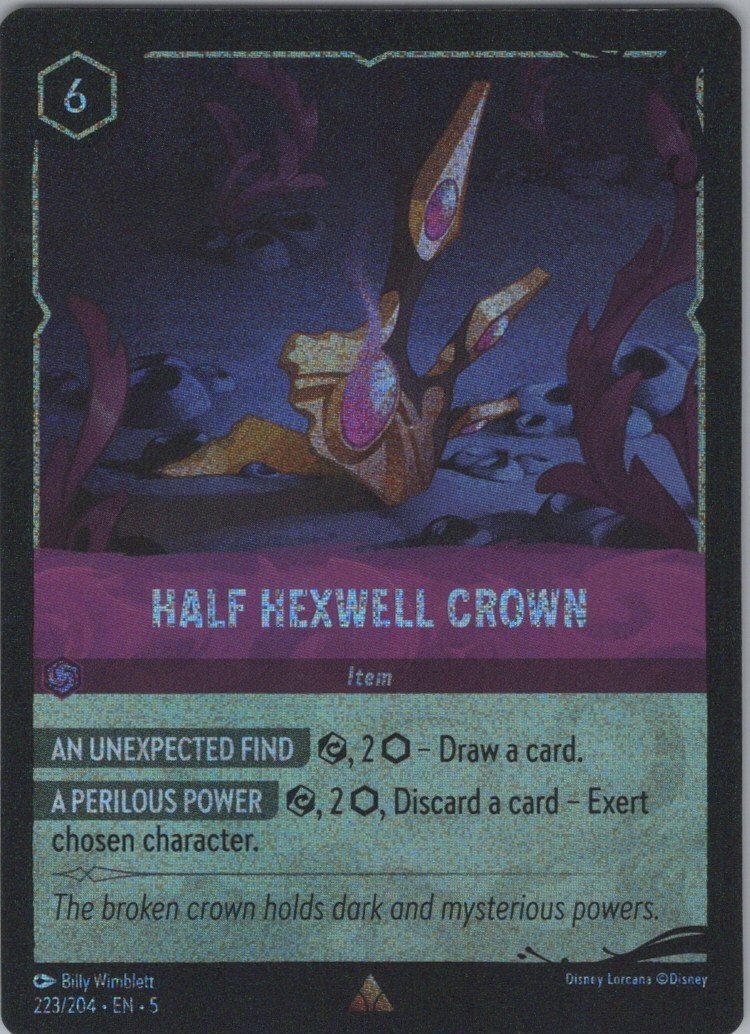 Holo Half Hexwell Crown Rare Illumineer's Quest: Deep Trouble 223/204 NM