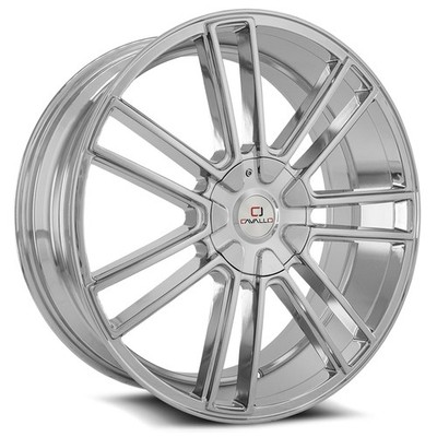 22x9.5 Cavallo CLV-21 Chrome Wheel 5x115/5x120 (15mm)