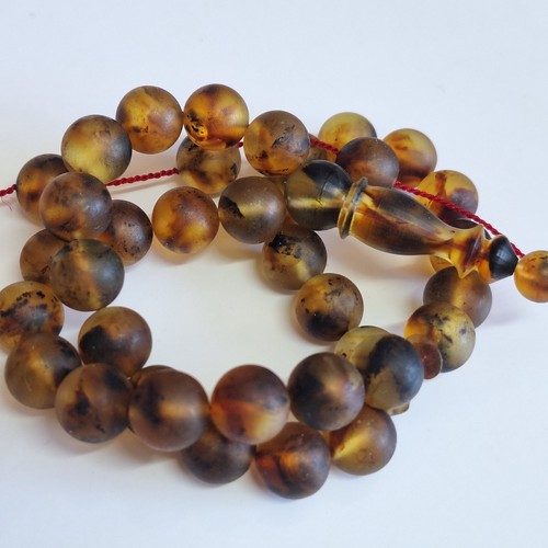 📿Amber Beads Rosary AMBER ROSARY Misbah Tasbih 33 round amber beads 33g11.2mm📿 - Picture 6 of 24