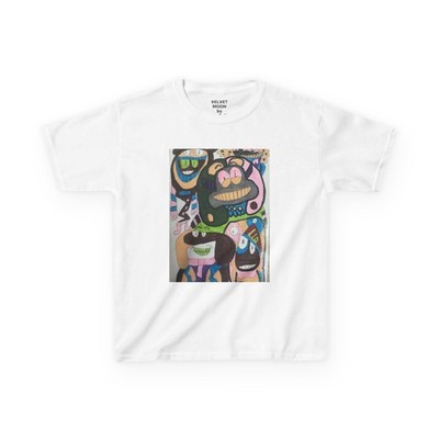 Cartoon Characters Kids Tee | Playful Art Designed by Lilly Reilly