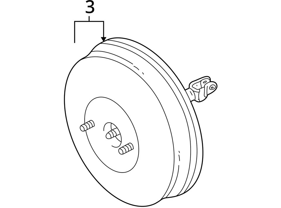 Power Brake Booster Without Traction Control Fits 00-05 ECLIPSE 30661832 — 第 4/4 张图片