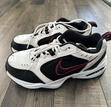Nike Air Monarch IV Men's 8.5 Wide White Black Dad Training Shoes 416355-101
