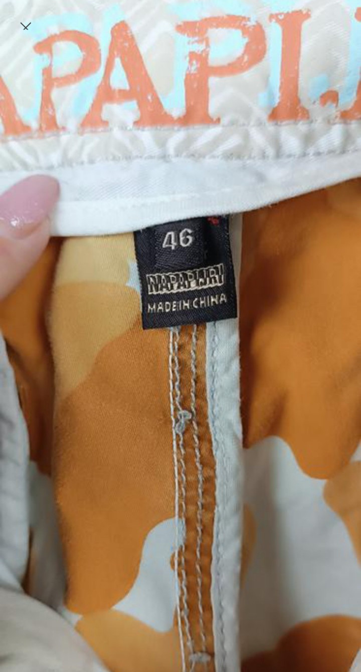 Napapijri geographic mens camo cargo shorts beige sizeIT 46 small combat utility image 5