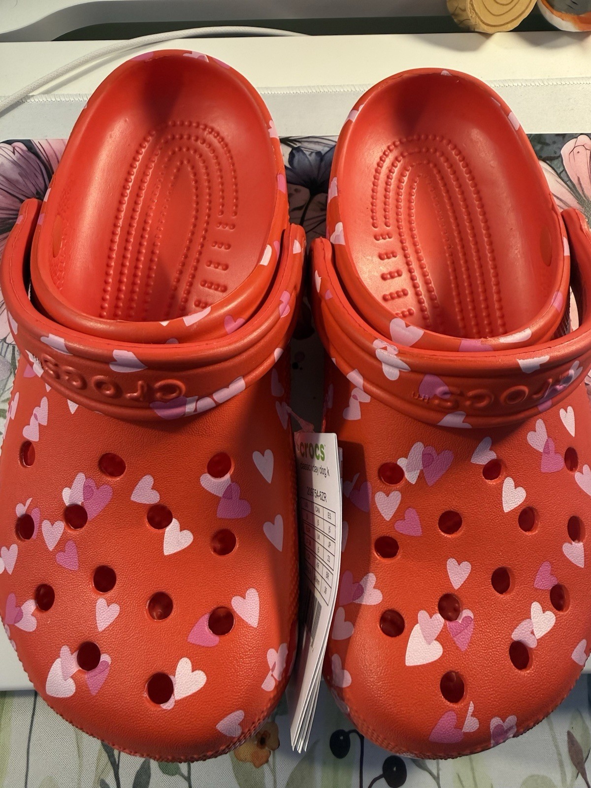 Crocs Shoes/Valentines/Size J5/New!!
