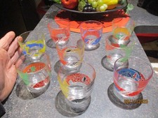 9) Ancien Verre DURALEX Euro Football 2016 Paris Londres Berlin Dublin Bruxelles