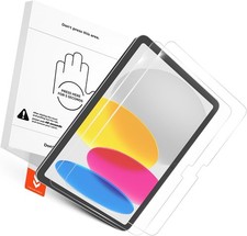 2 Pack Tempered Glass Screen Protector for iPad A16 11th / iPad 10th, HD Clear