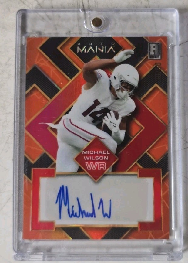 Wild Card 2023 Auto Mania Pro-Look Diamond Michael Wilson Orange Auto RC 30/50