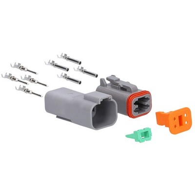 Kalitec KALI-1204 DT Deutsch Stecker Set 4 polig Steckverbinder KFZ wasserdicht