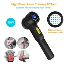 Photobiomodulation Cold Laser Therapy 10W for Pain Relief  Inflammation 808nm