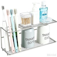 304 Stainless Steel Toothbrush Holders, Wall Mounted Bathroom Toothbrush Orga...