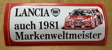 Adesivo Sticker Lancia Beta Montecarlo Gruppo 5 Marche Campione del Mondo 1981 orig.