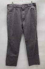 Vtg 90s Wrangler 936CHG Cowboy Cut Men  s Charcoal Gray Jeans 36x34 Made in USA