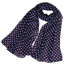 Women's Chiffon Flower Scarf Floral Printed Polka Dot Long Shawl Wrap Light