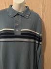 Vintage Brook Rollow Sweater 100 % Acrylic Striped Button Collared  70s 80s — photo 2