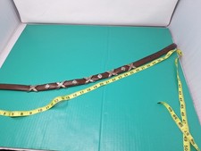 Brighton Taper western belt brown leather with silver-plated hardware.
