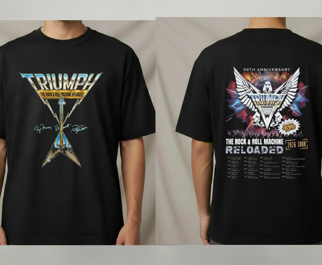 Triumph Band 50th Anniversary 2026 Tour T shirt | eBay