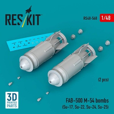 ResKit RS48-568 1:48 FAB-500 M-54 Bomben (2 Stück)